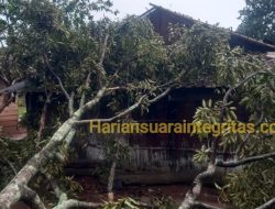 Diterjang Angin Kencang, 17 Rumah Warga Tiga Desa di Sungkai Barat-Lampung Utara Alami Kerusakan